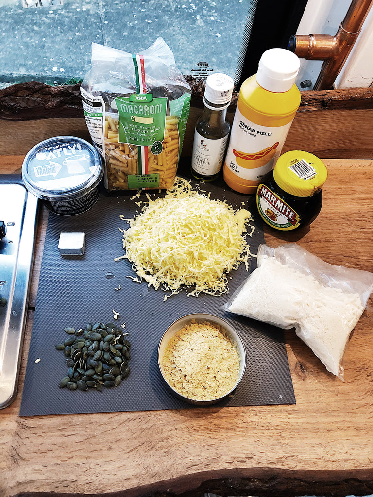 Vegan Mac and cheese ingredients 