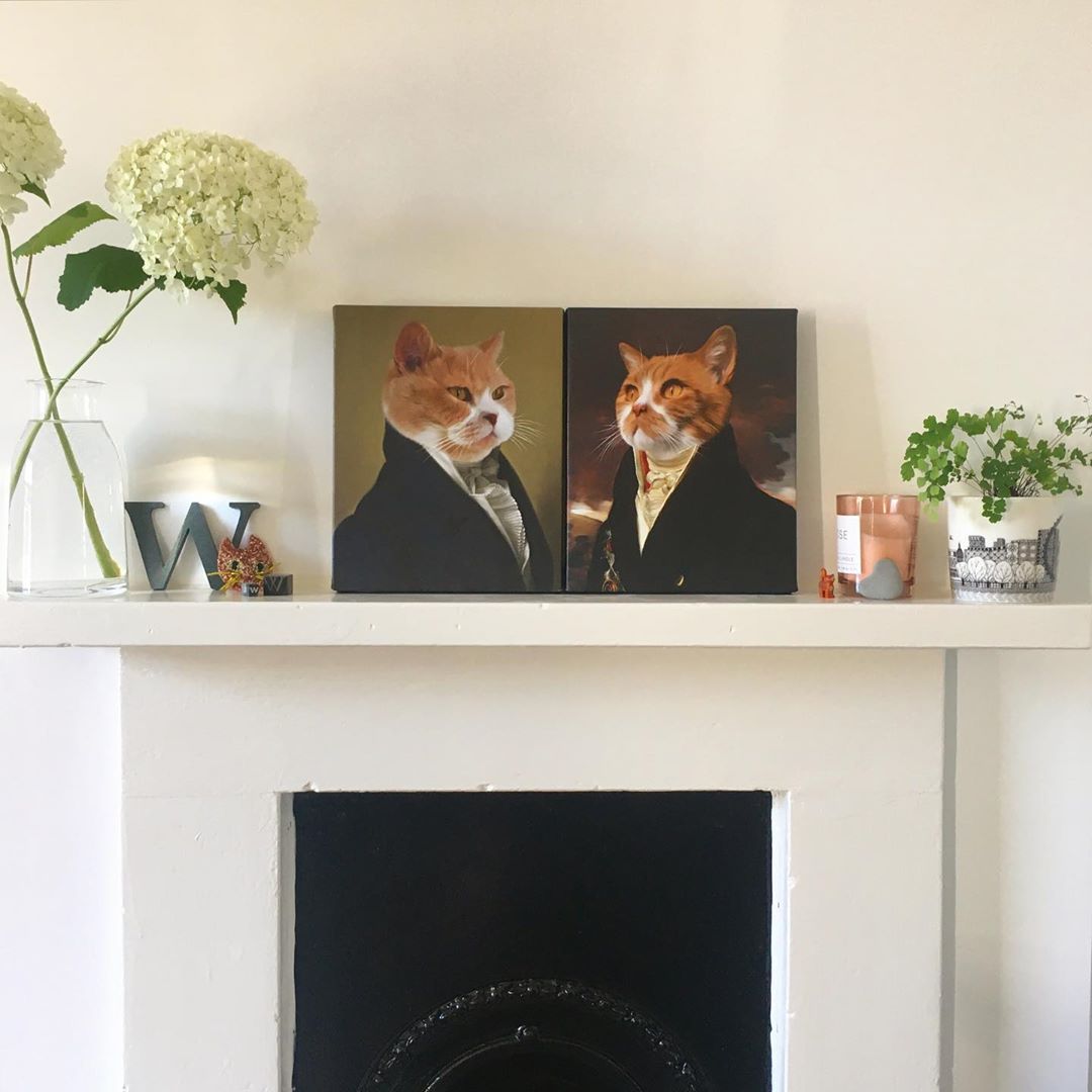 Cat memorial portraits