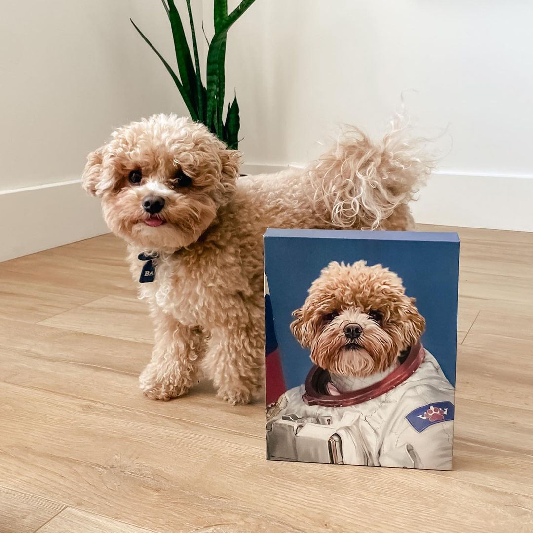 The Astronaut Dog Canvas