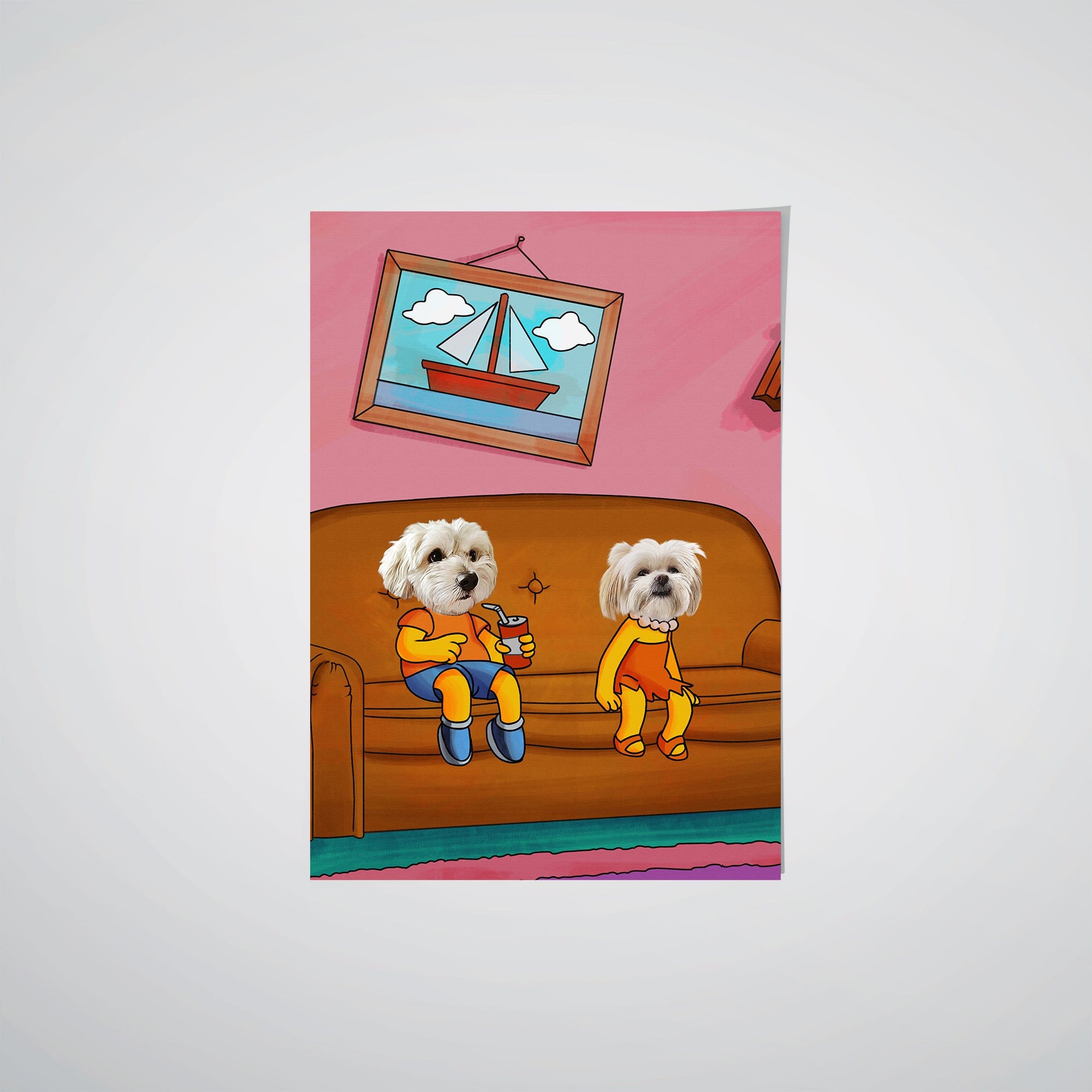 Image of The Yellow Siblings - Custom Pet Poster