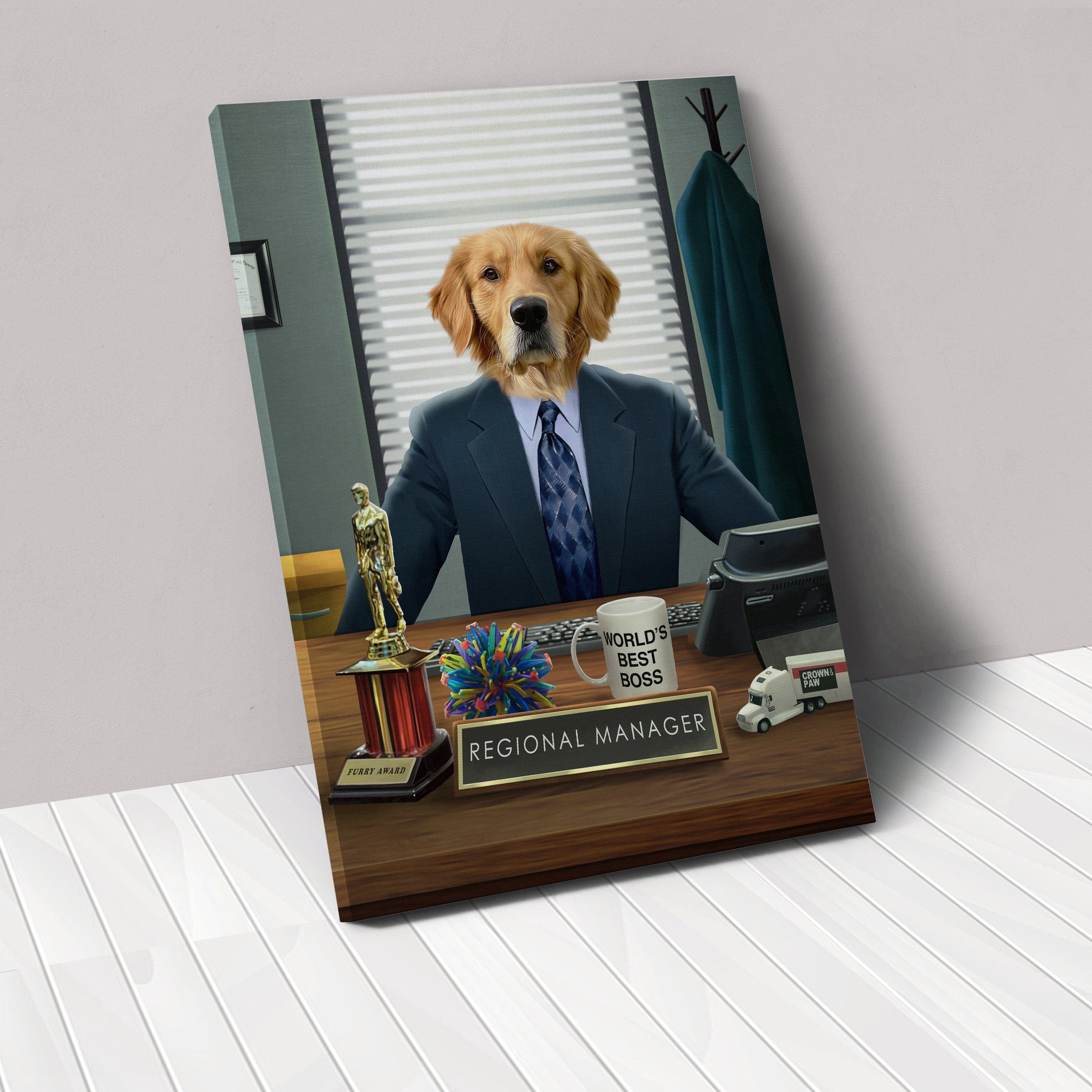 Image of The Best Boss - Custom Pet Canvas