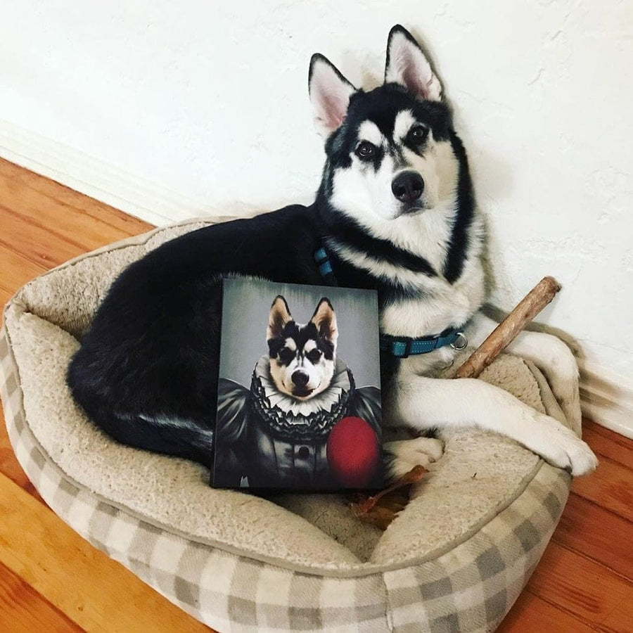 The Pennywise Custom Halloween Pet Canvas Crown And Paw