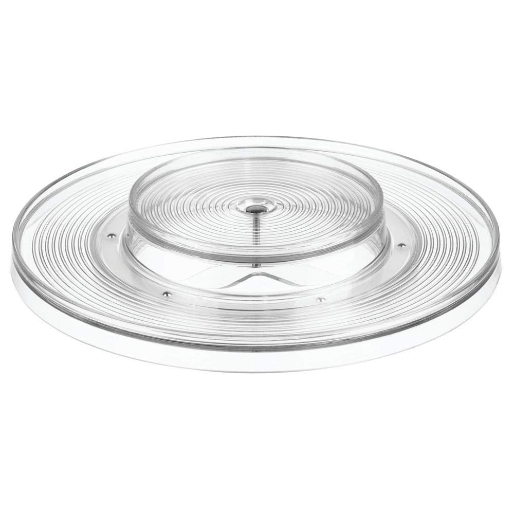 Mdesign Plastic Spinning 2 Tier Lazy Susan Turntable Food Storage