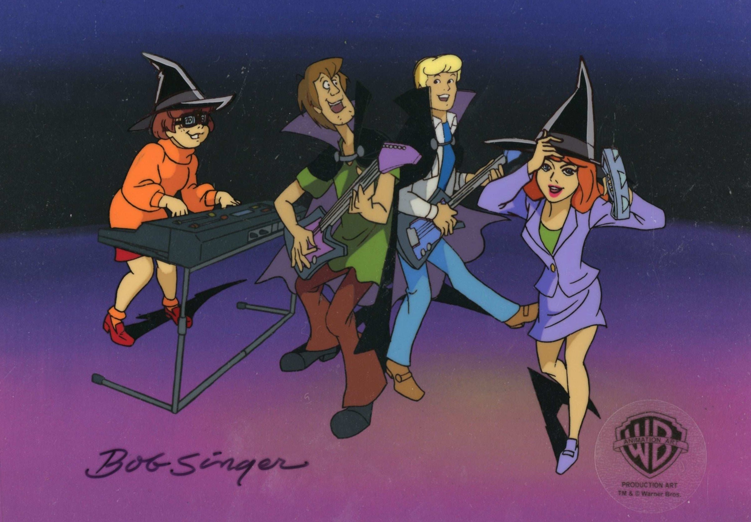 Scooby Doo And The Witchs Ghost Original Production Cel Shaggy Fred Choice Fine Art 