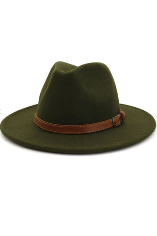 Army Green fedora hat