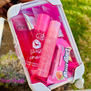 mini suitcase lip gloss