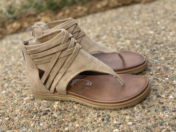 Carly Sandals, Tan, FINAL SALE