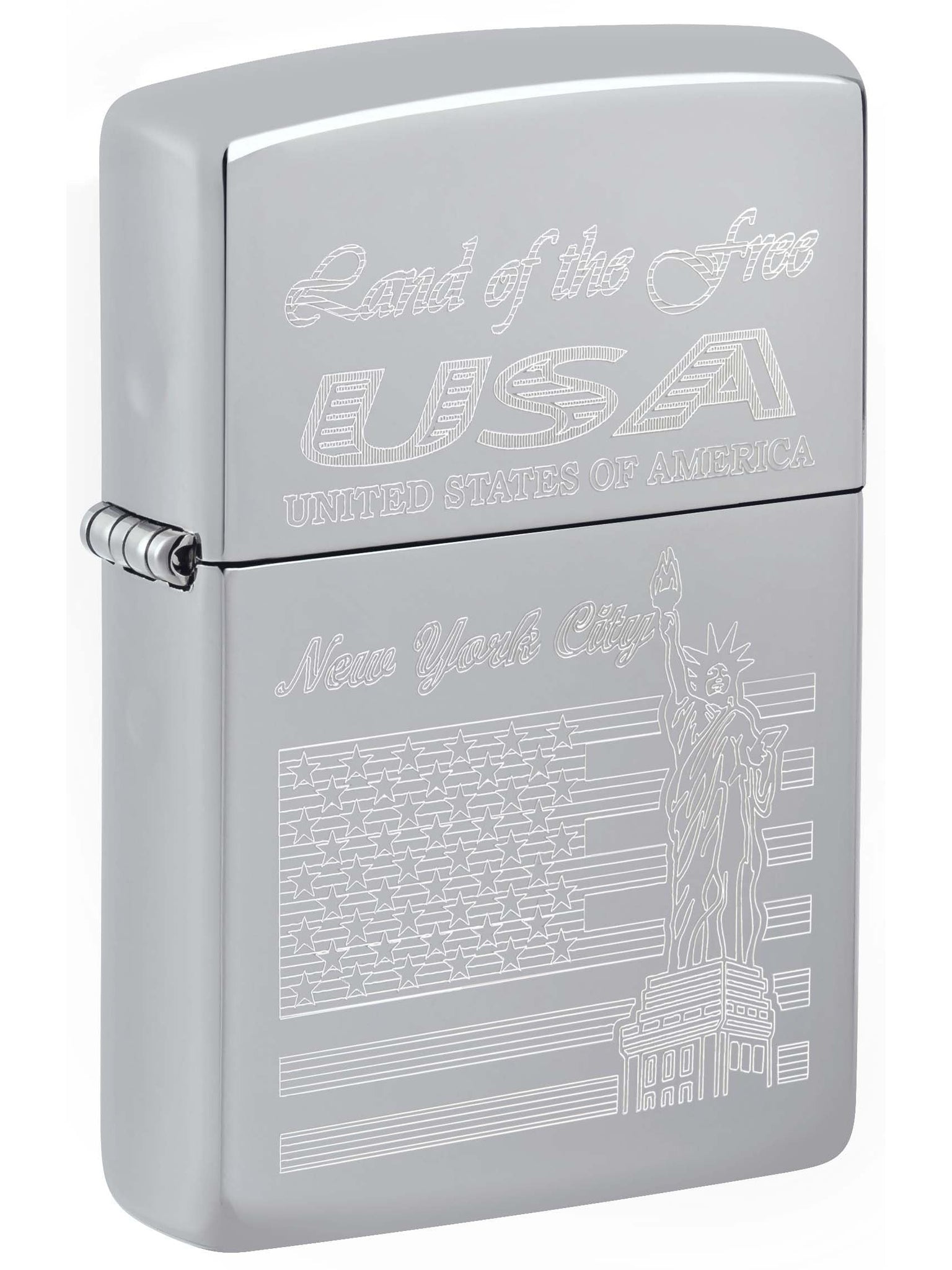 New York City of Liberty USA, Engraved - High – Lucas Lighters