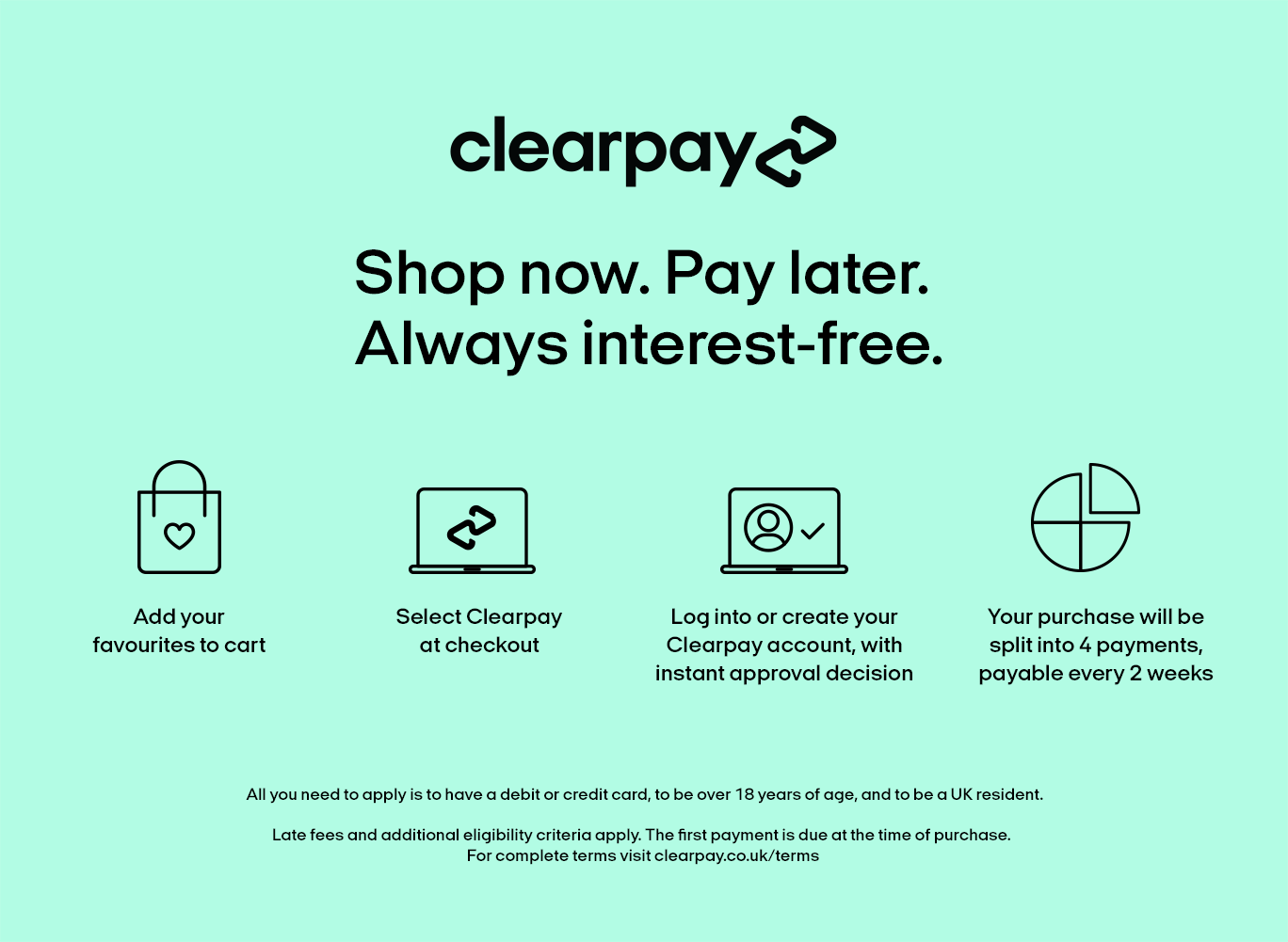 shop bedding with clearpay