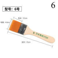 Watercolor Brush with Wooden Handle Multi-size and Multi-purpose Flexible Nylon Brush - Rictons