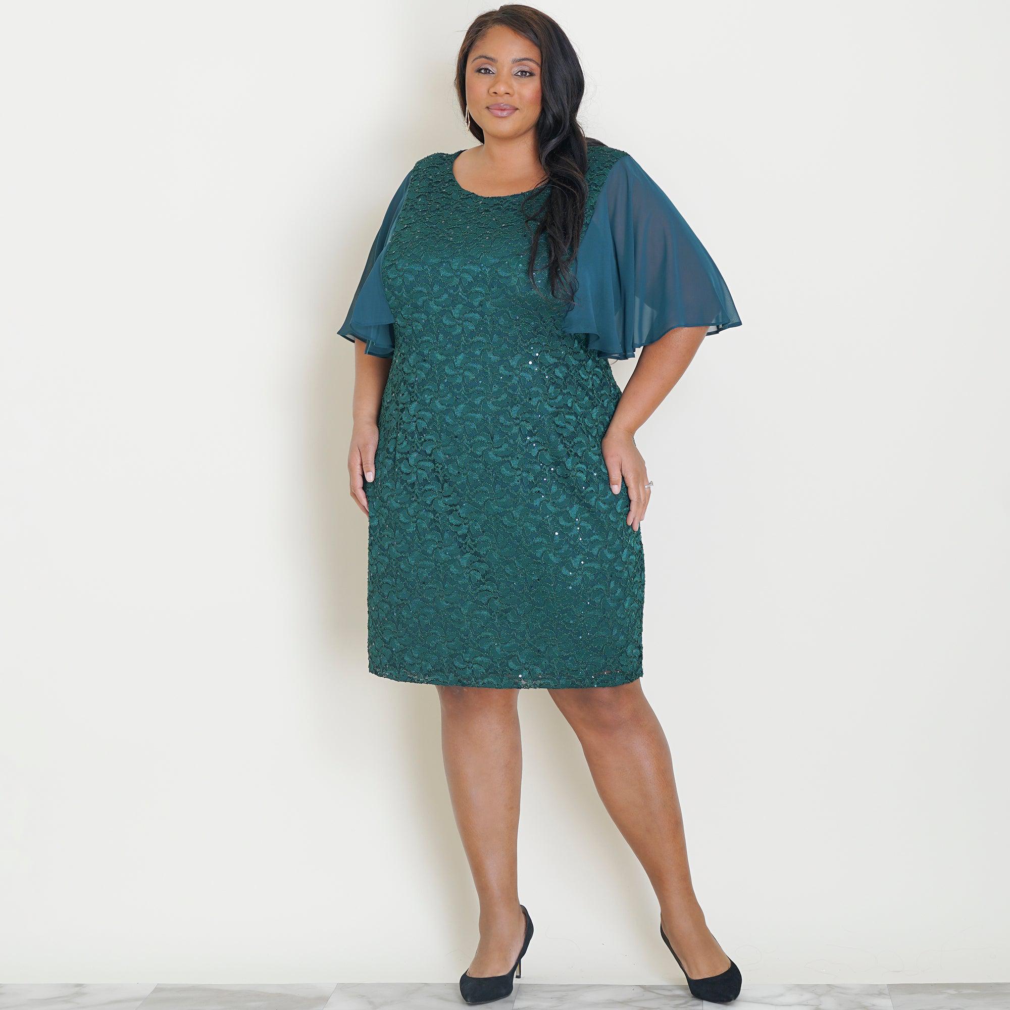 Isabelle Hunter Green Sequin Dress | Connected Apparel