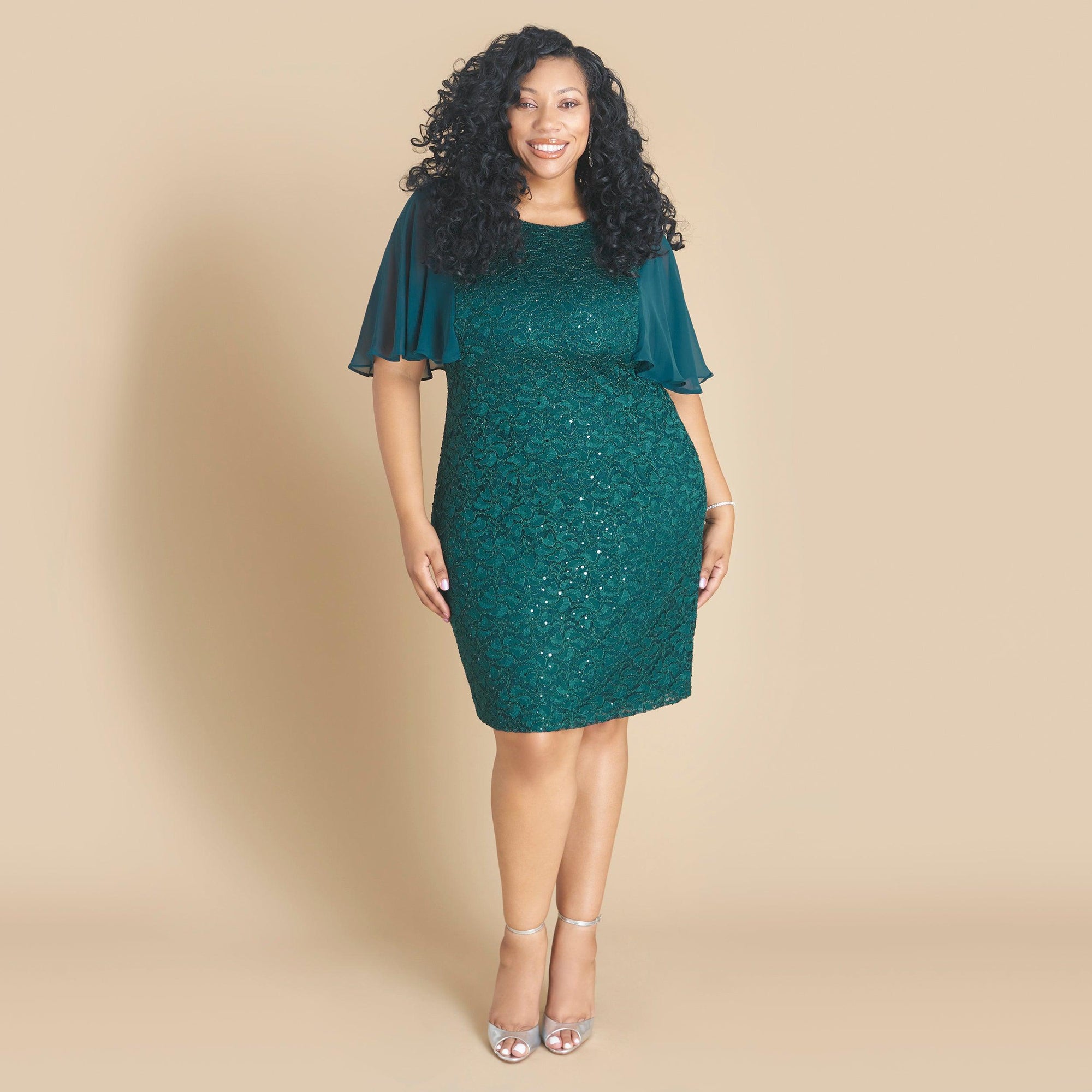 Isabelle Hunter Green Sequin Dress | Connected Apparel