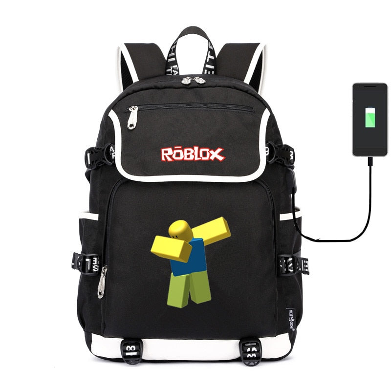 Roblox Dabbing Noob Canvas Usb Charging Backpack Weargg - roblox dabing noob picture