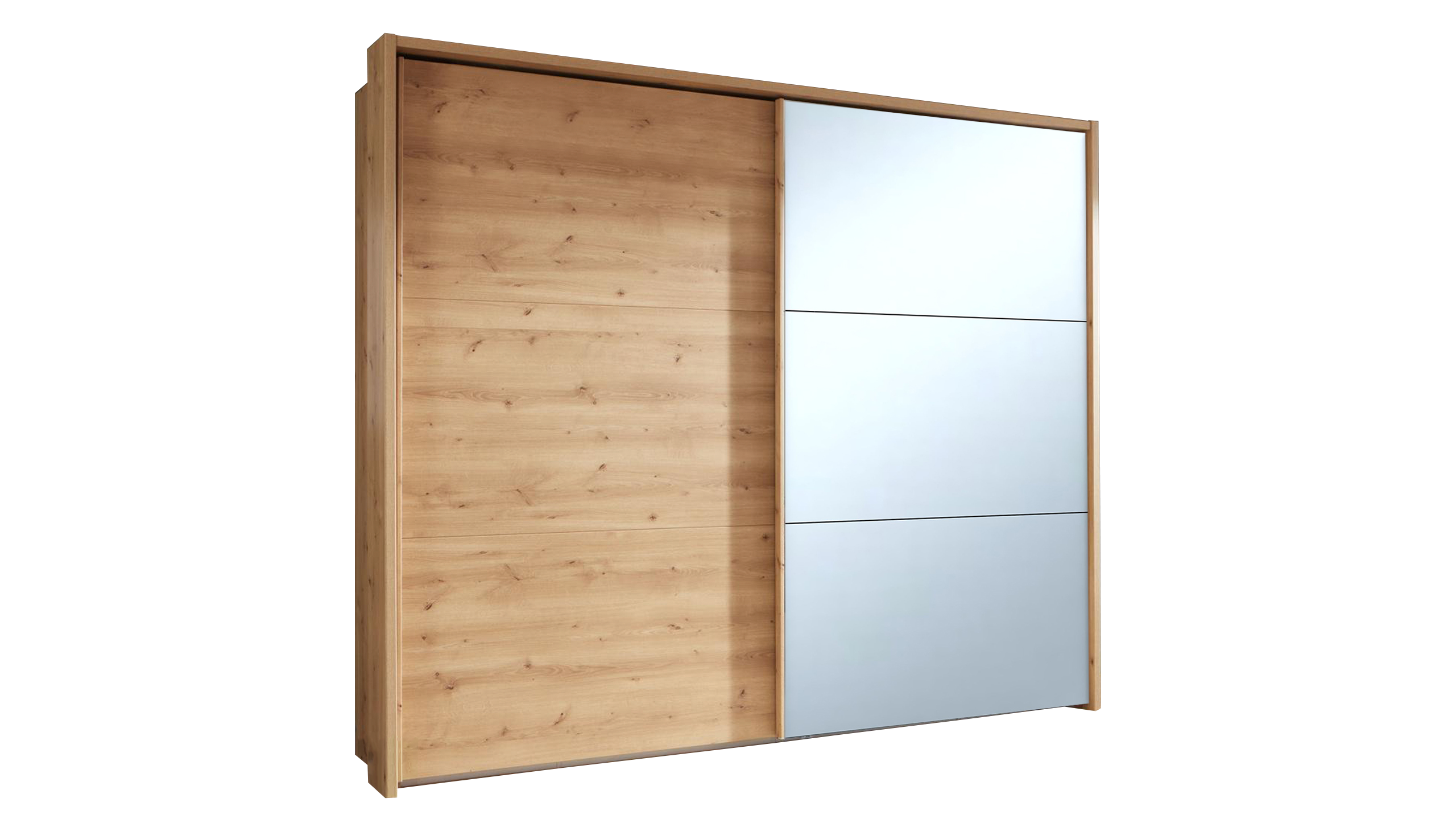 Daytona 2.5m 2 Door Sliding Wardrobe with 1 Mirror Door