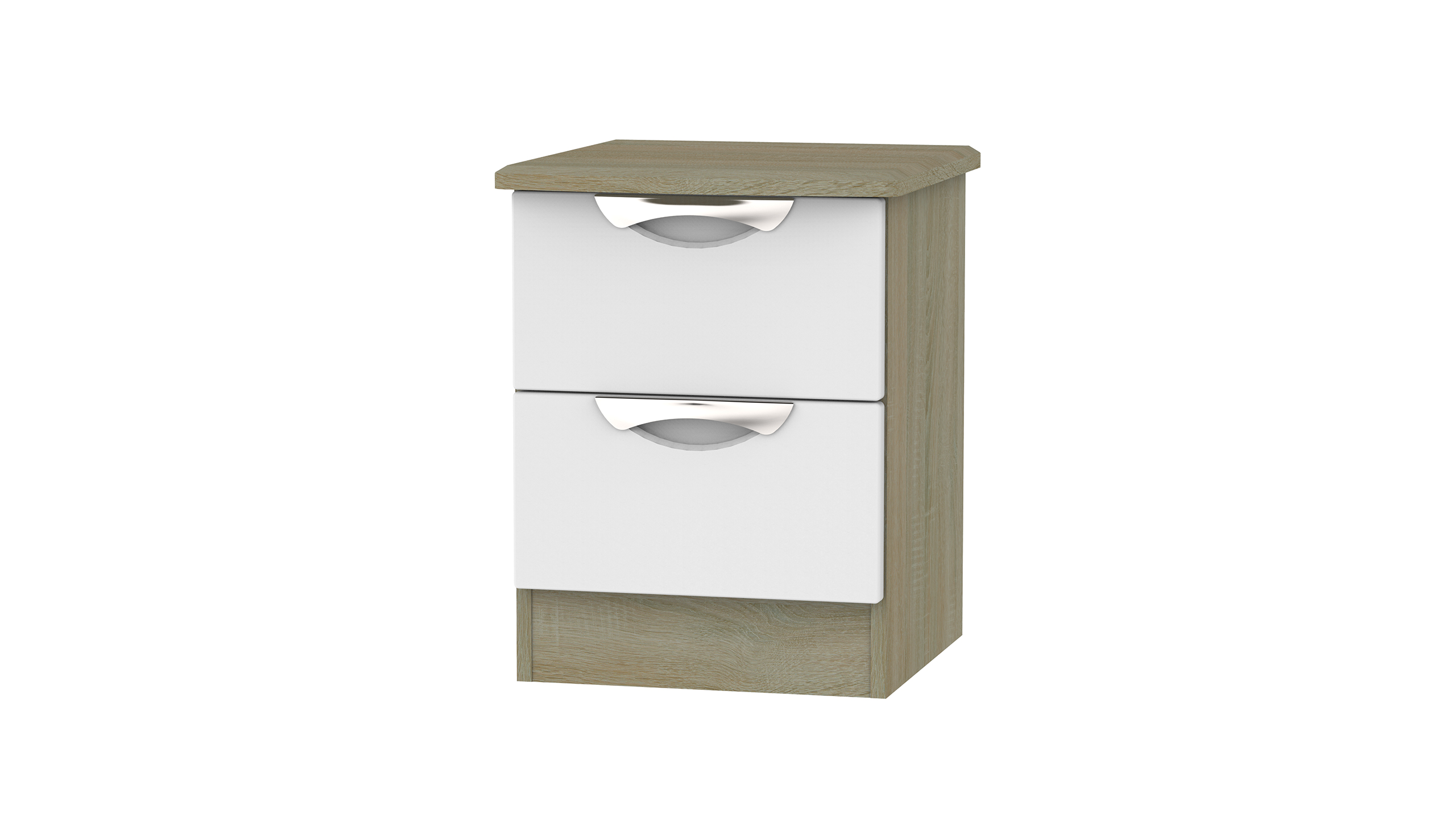 Moda 2 Drawer Bedside Chest with Wireless Charger