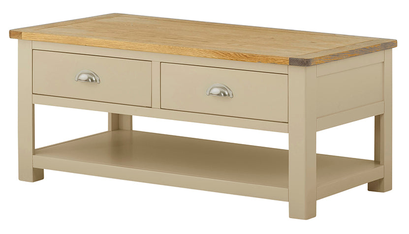 Arlington Two Tone Coffee Table with Drawers