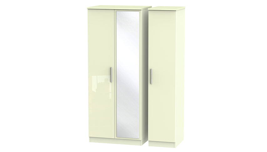 Burnham 3 door mirrored wardrobe