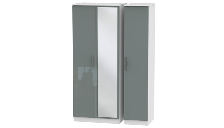 Burnham 3 door mirrored wardrobe