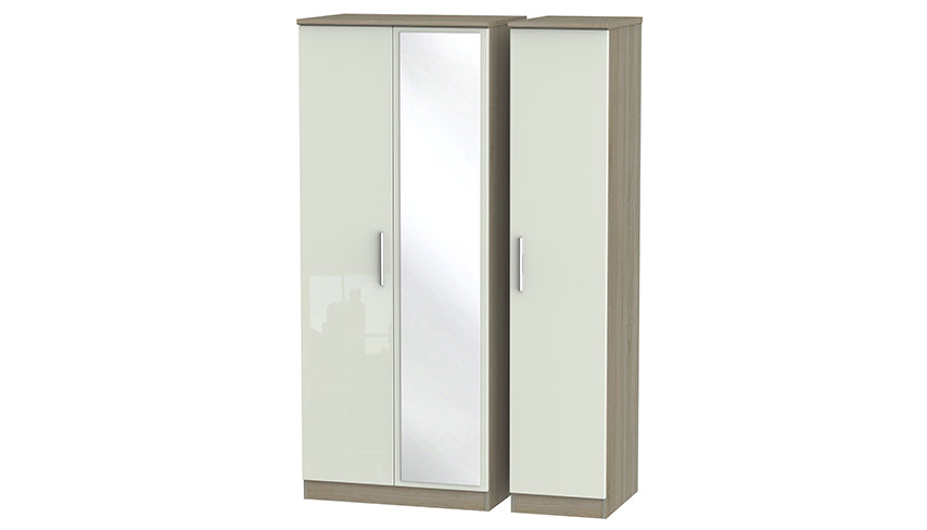 Burnham 3 door mirrored wardrobe