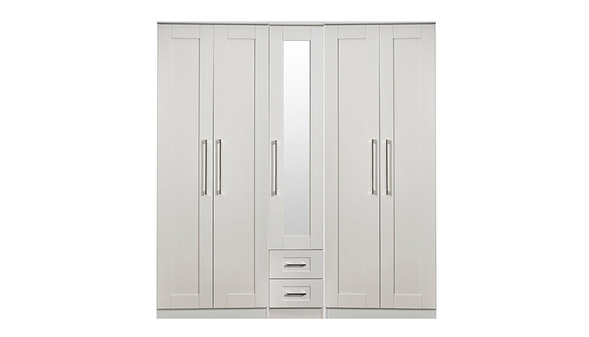 Porter 5 Door 2 Drawer 1 Mirror Wardrobe