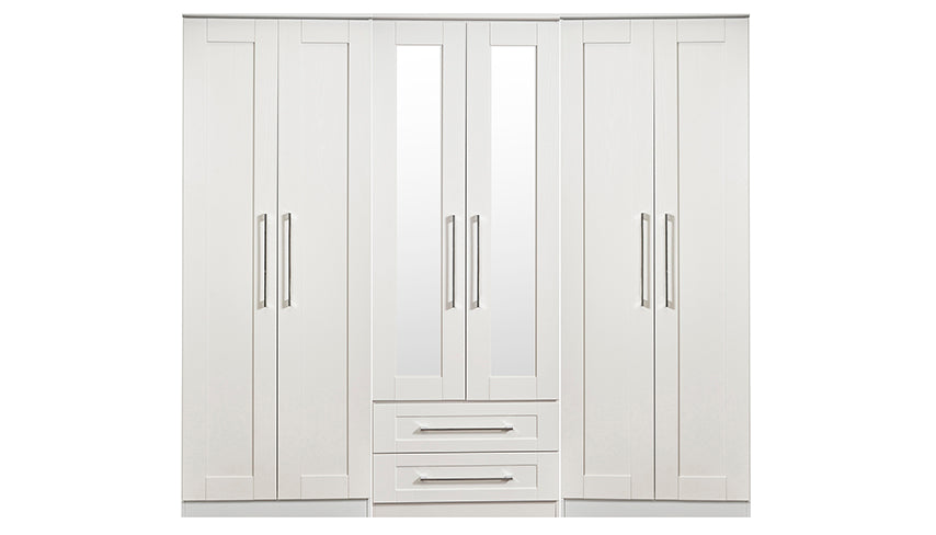 Porter 6 Door 2 Drawer 1 Mirror Wardrobe