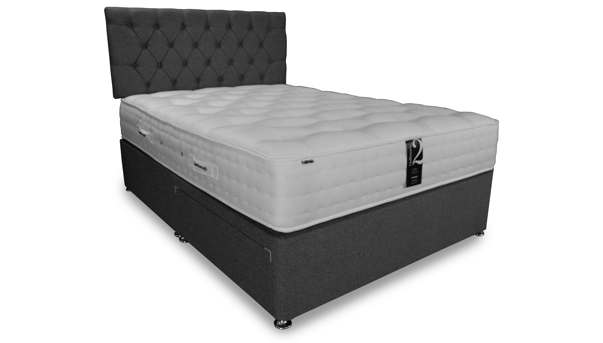 Hallmark 2000 Mattress Base Set with Tiffany Strutted Headboard