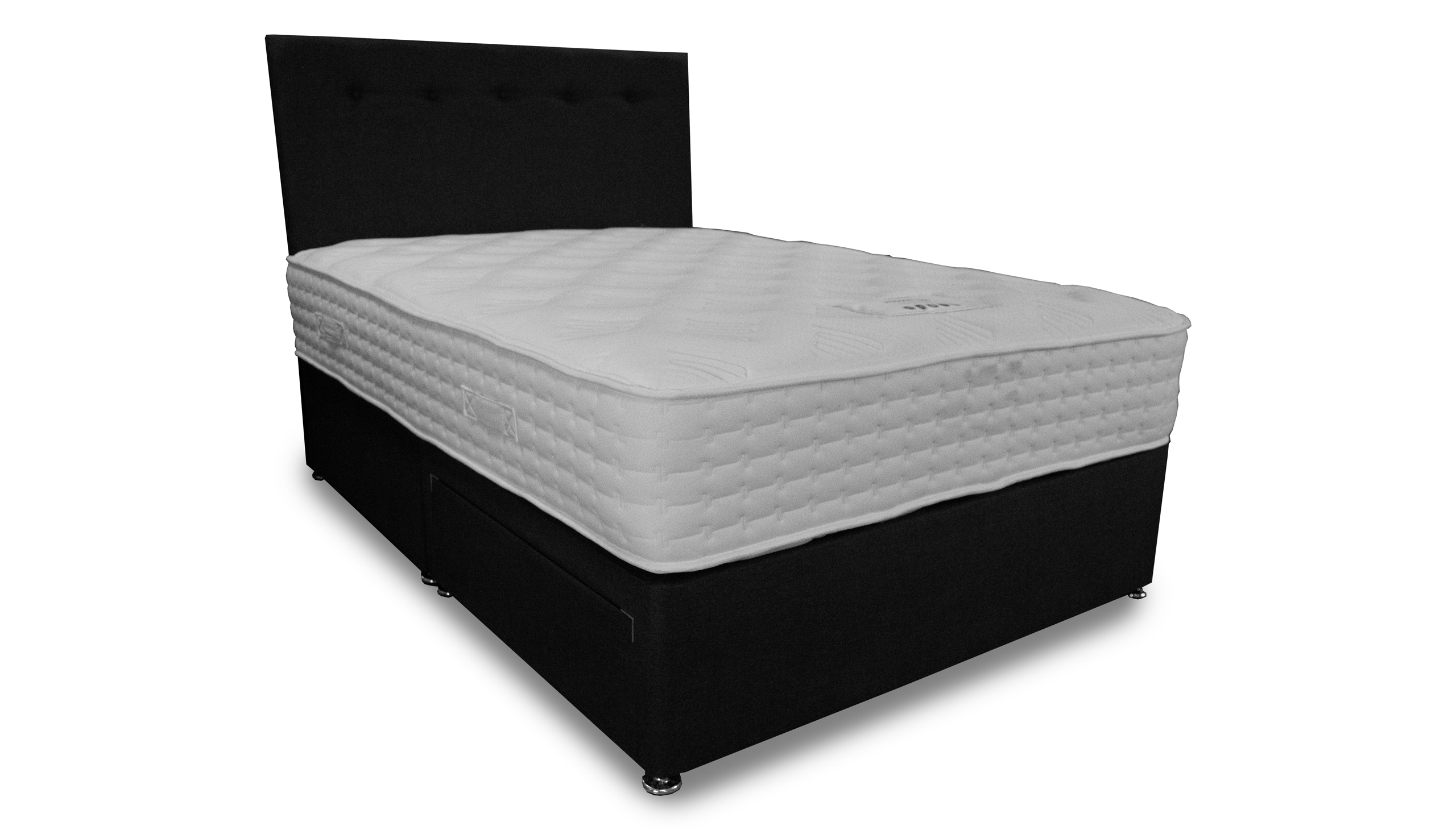 Hudson Base Set with Devon Strutted Headboard and Mattress