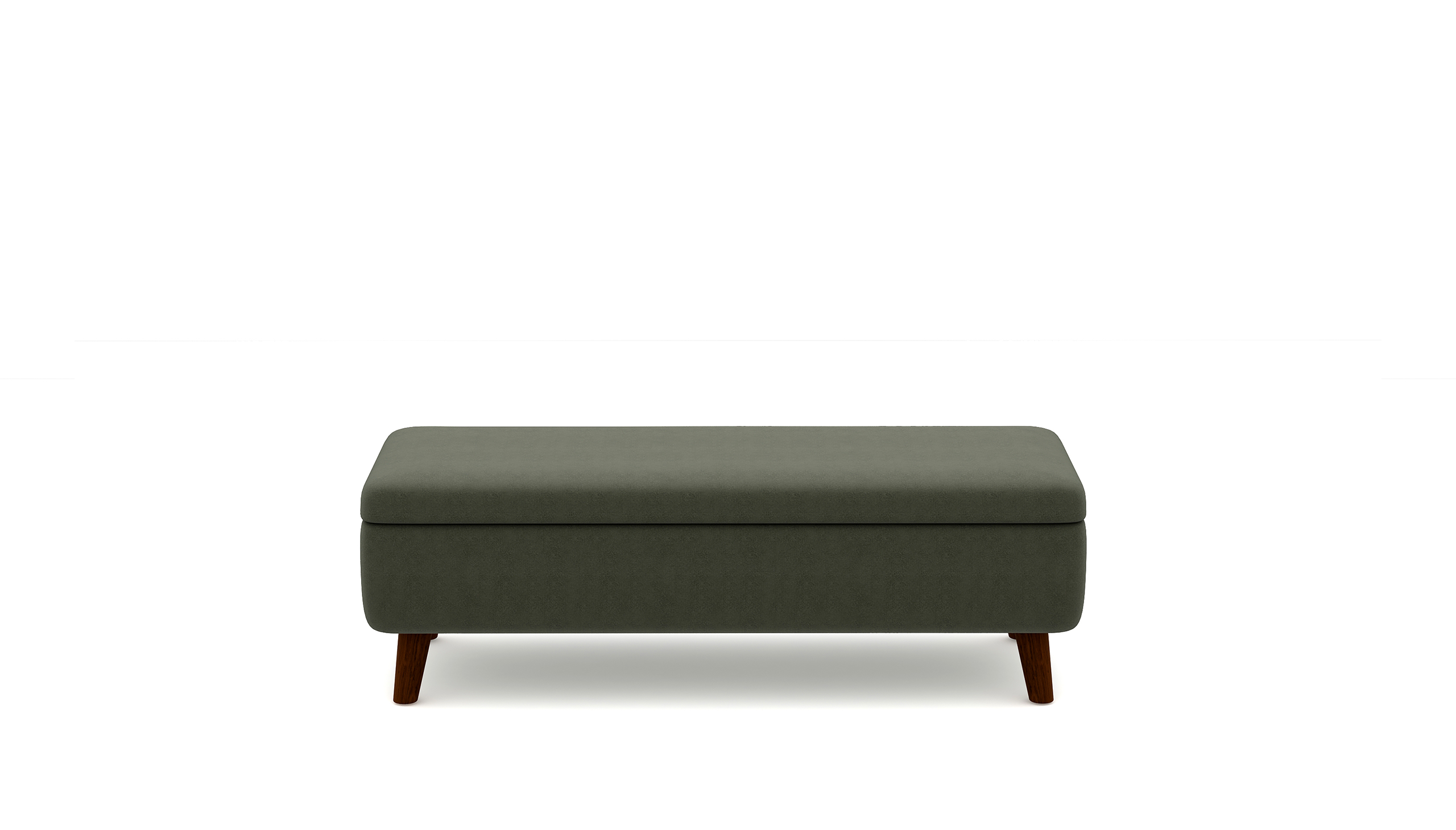 Zen Velvet Storage Bench Footstool