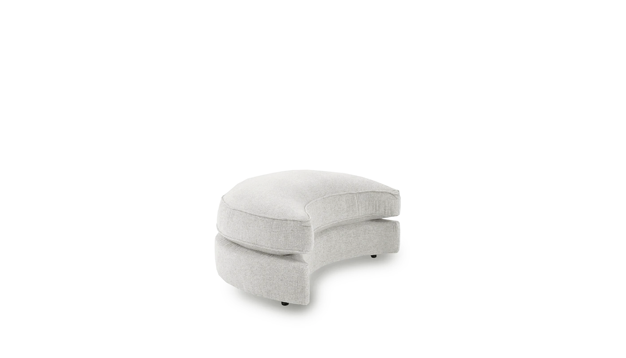 Hepburn Half Moon Footstool