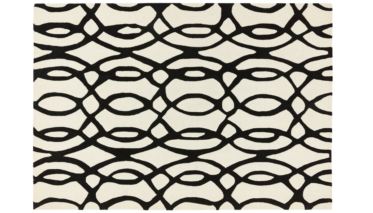 Matrix Wire White Rug