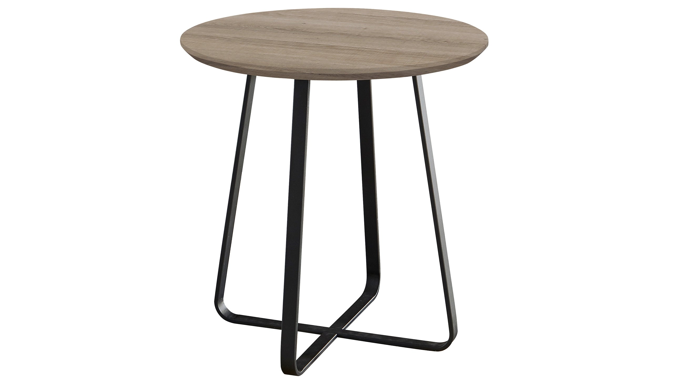 Tetro Grey Wood Effect Round Wine Table