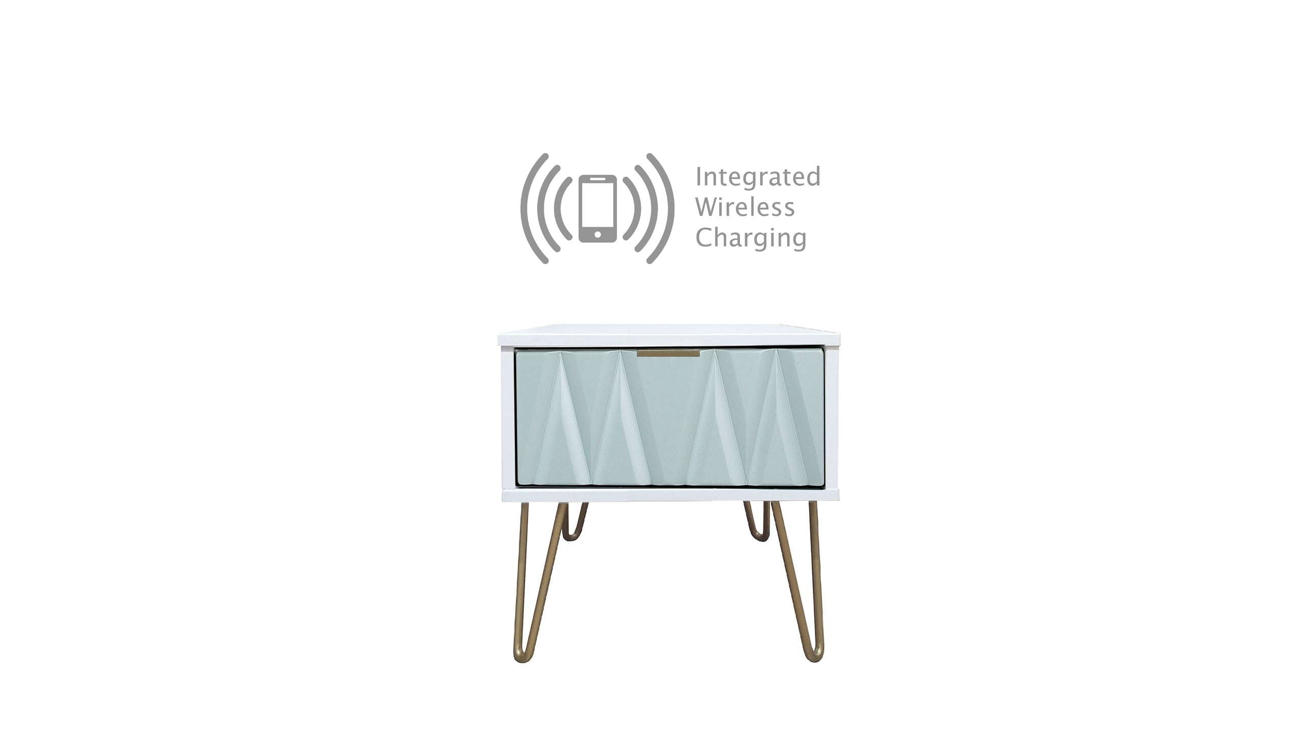 Luna 1 Drawer Locker with Wireless Charging