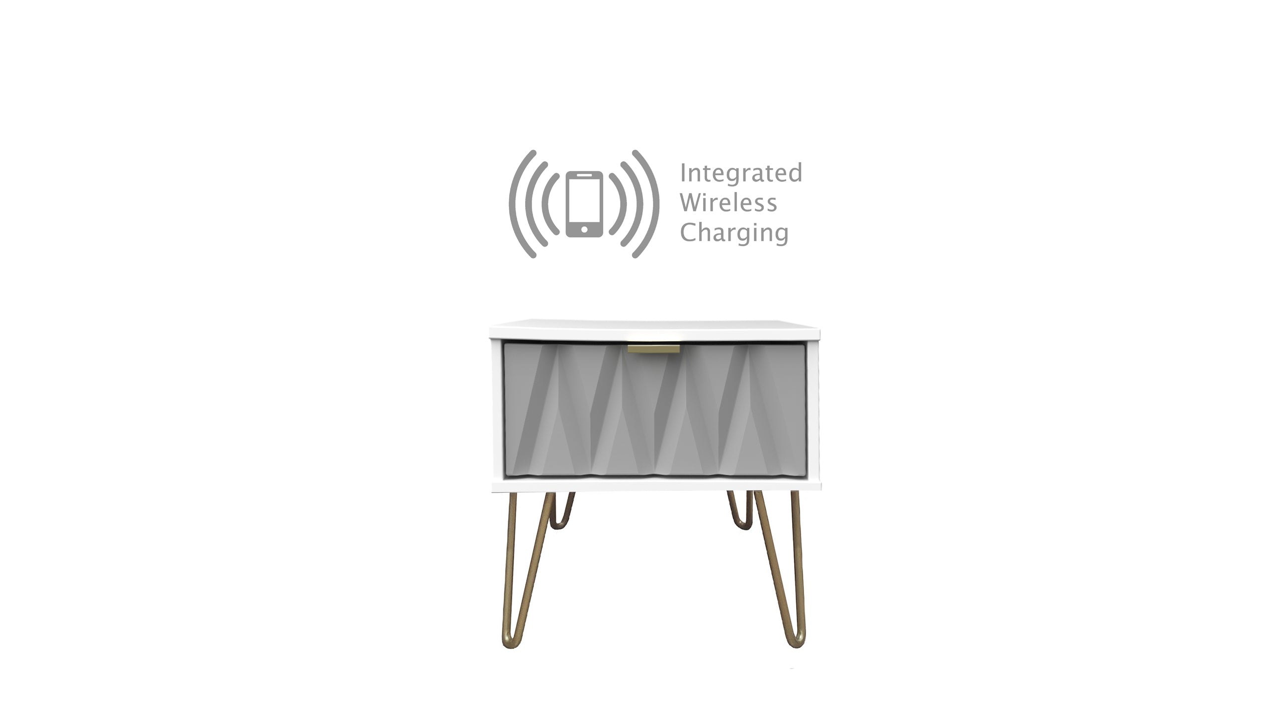 Luna 1 Drawer Locker with Wireless Charging