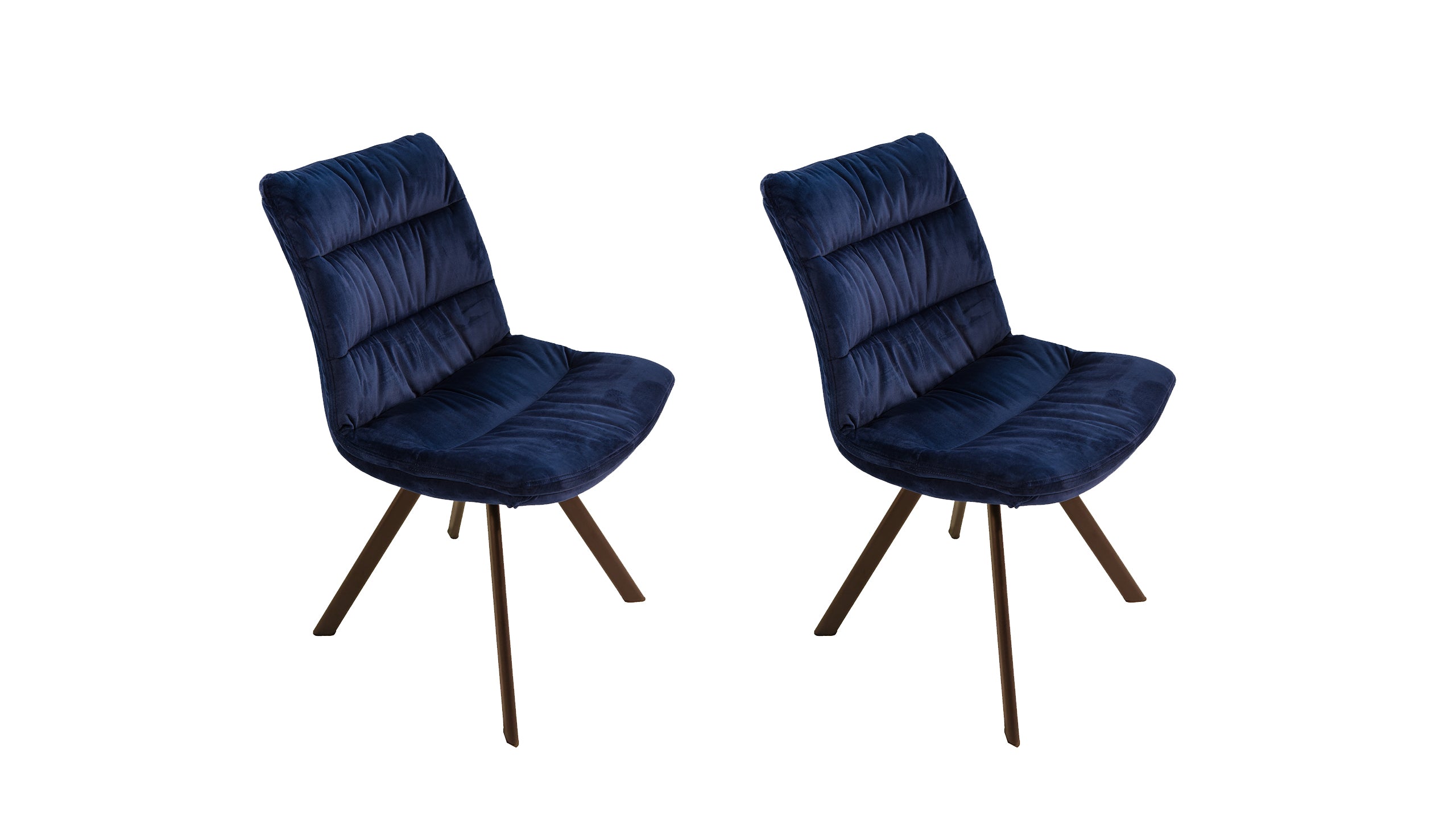 Brooklyn Pair of Velvet Dining Chairs