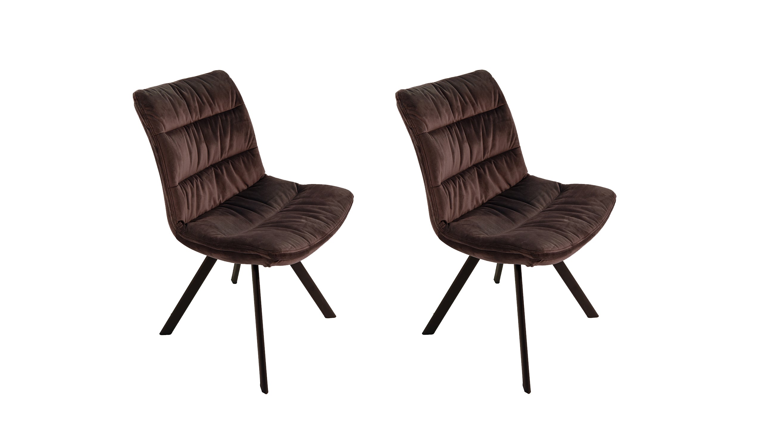 Brooklyn Pair of Velvet Dining Chairs