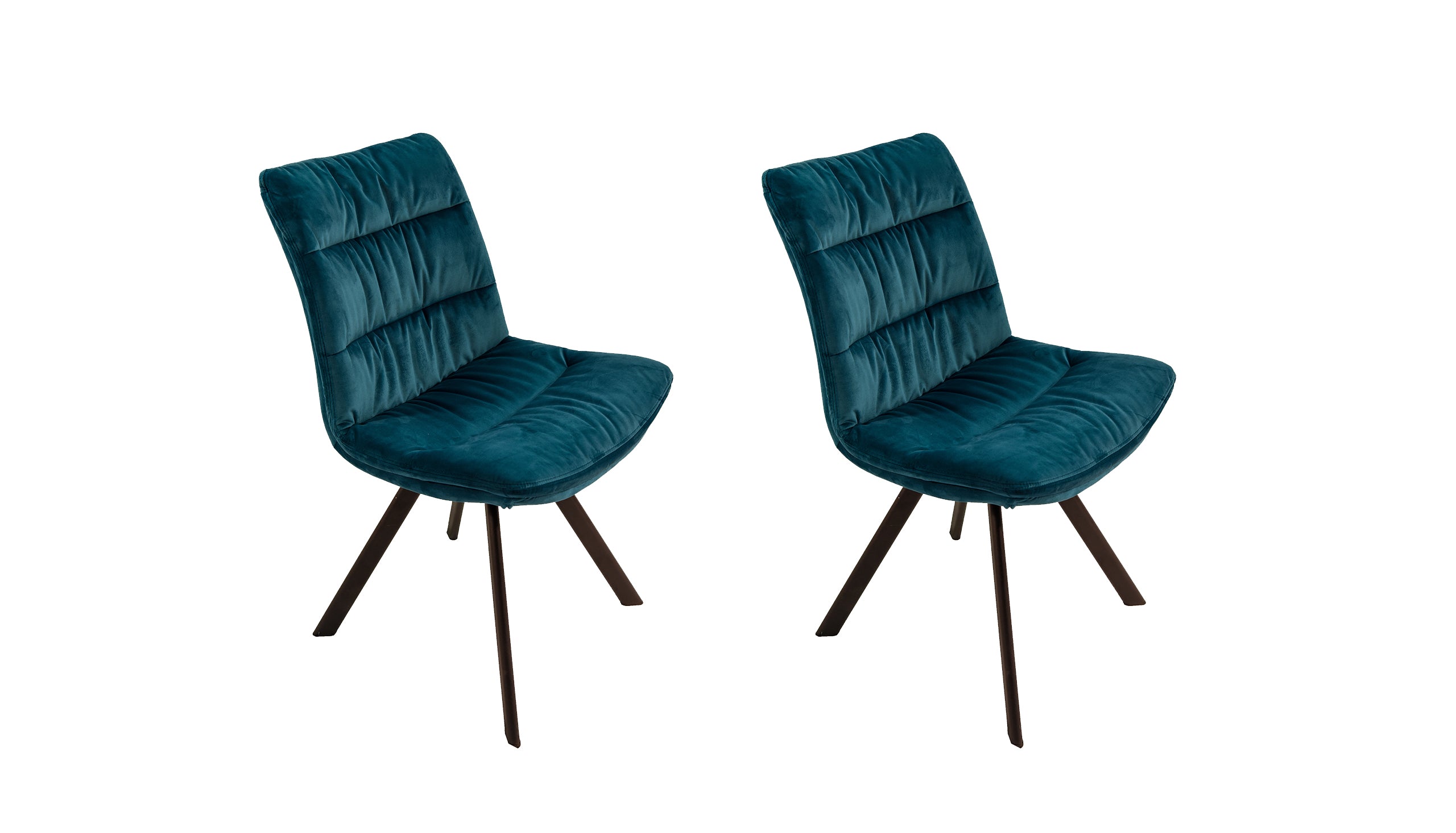 Brooklyn Pair of Velvet Dining Chairs