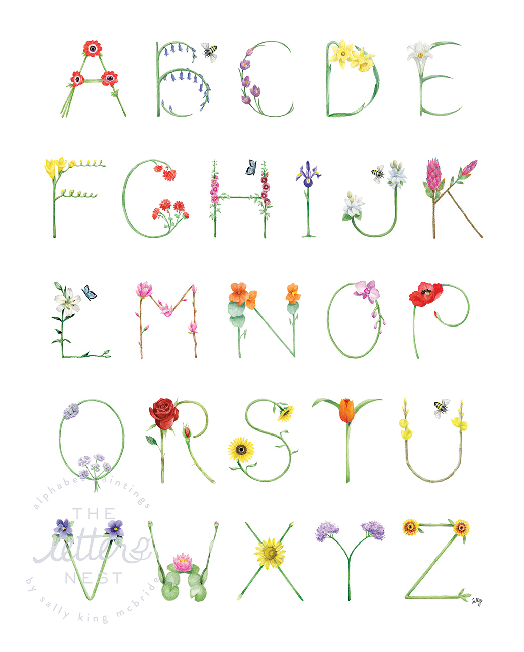 Fruit/constellation/english Alphabet/flower Nail Art - Temu