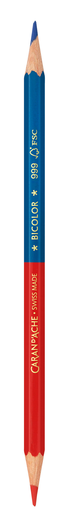 Caran d'Ache Bicolor Pencils- Red and Blue — Two Hands Paperie