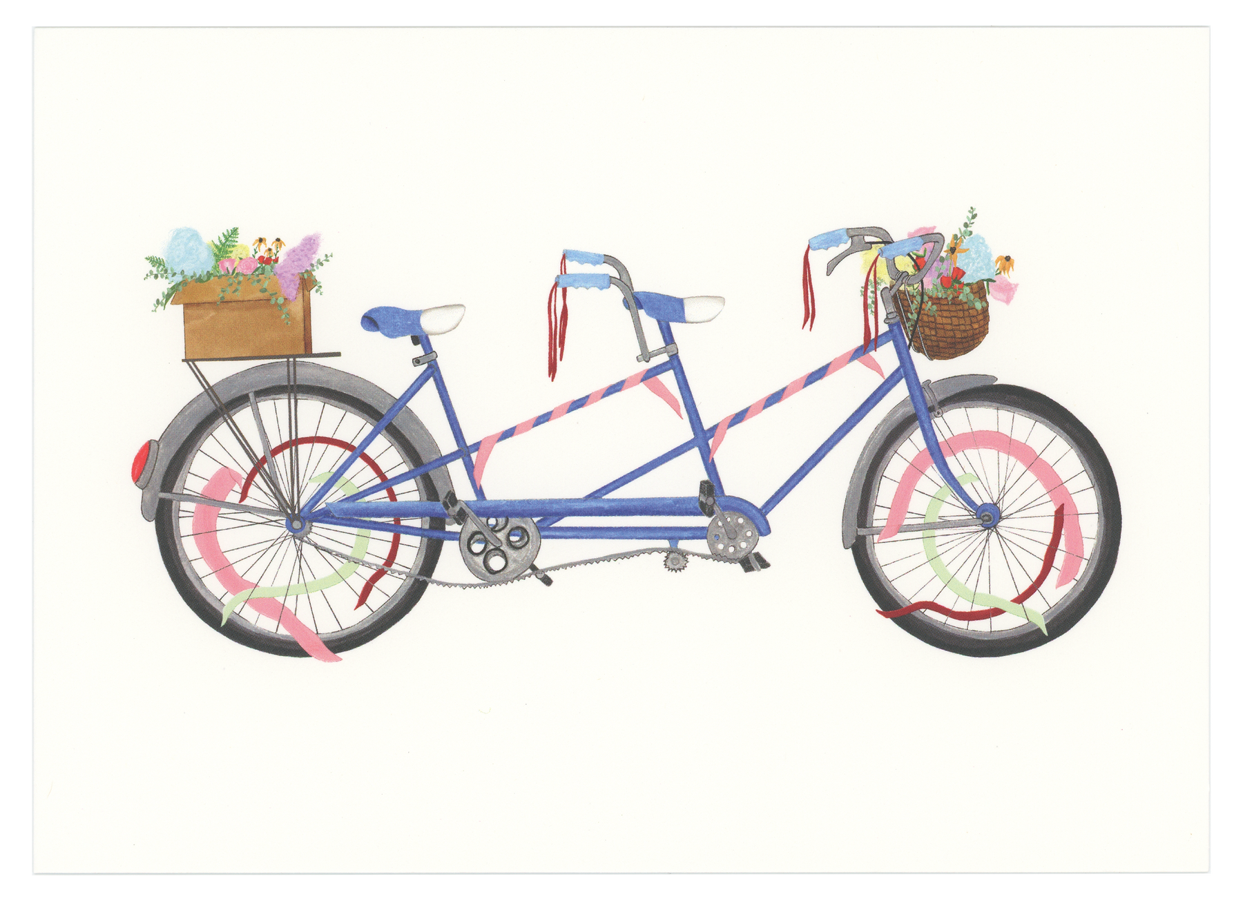 tandem bike painting