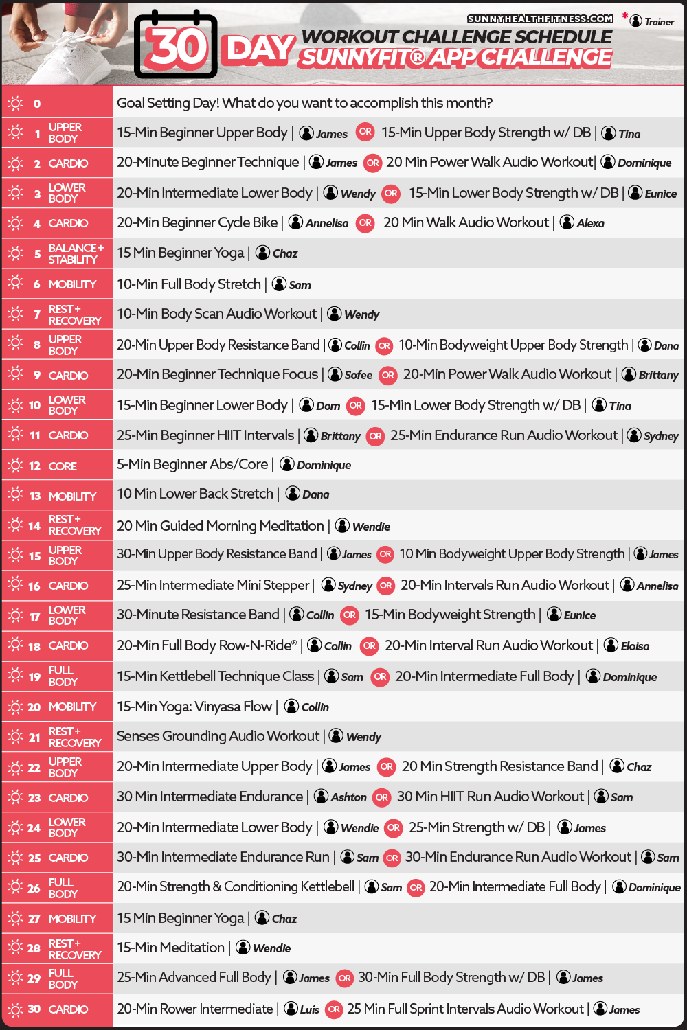 30-Day Workout Challenge