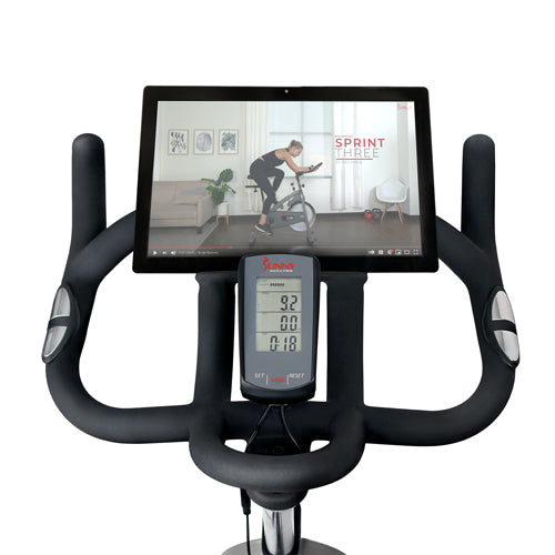 DEVICE HOLDER | Improve your fitness experience by securely placing your phone or tablet in the tablet holder. Utilize this added accessory and follow along to fitness videos, or listen to your workout playlist.