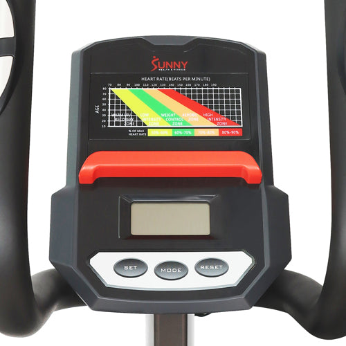 PERFORMANCE MONITOR | Log and track your most essential fitness metrics with the LCD digital monitor. The meter displays: Speed, Distance, Time, Calories, Pulse, Odometer and includes a Scan function.