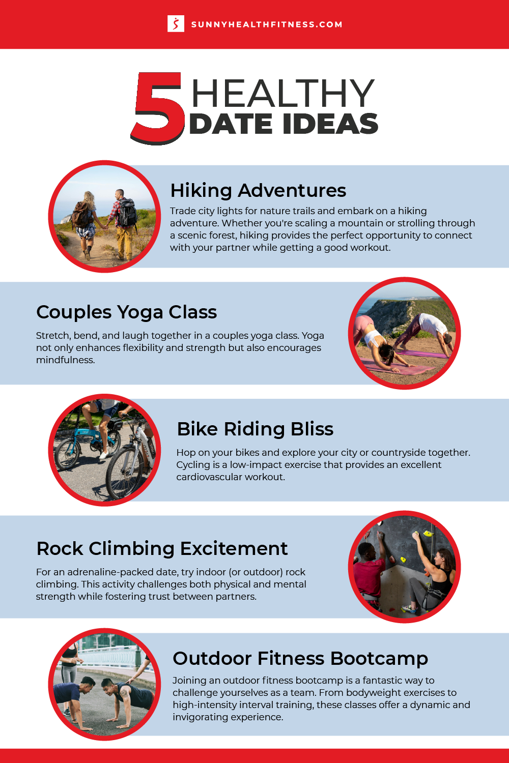 Healthy Date Ideas for Active Couples Infographic