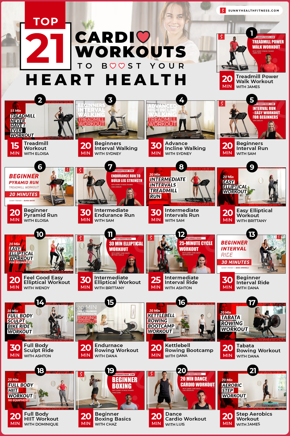 Top 21 Cardio Workouts