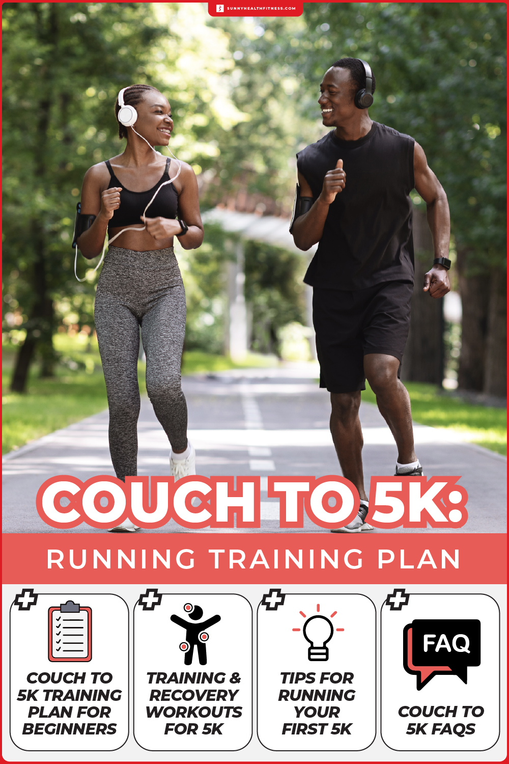 Couch to 5K Running Training Plan Infographic