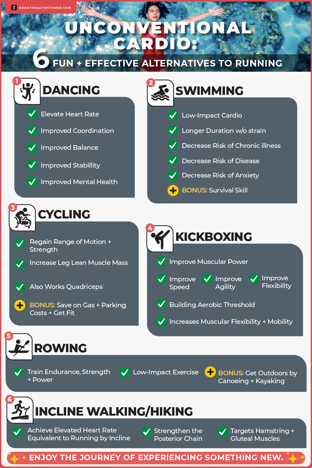 6 Fun and Effective Alternatives to Running Infographic