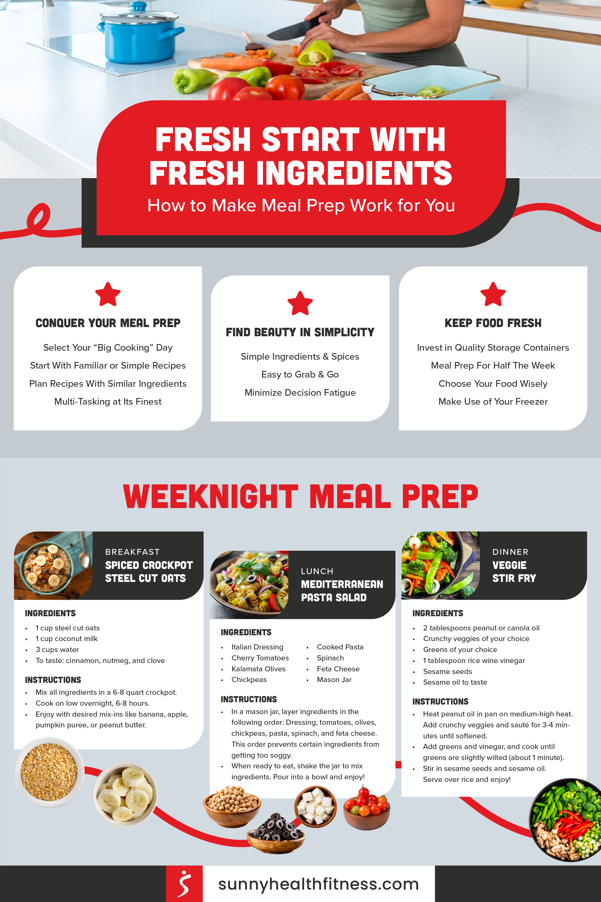 How to Make Meal Prep Work for You Infographic