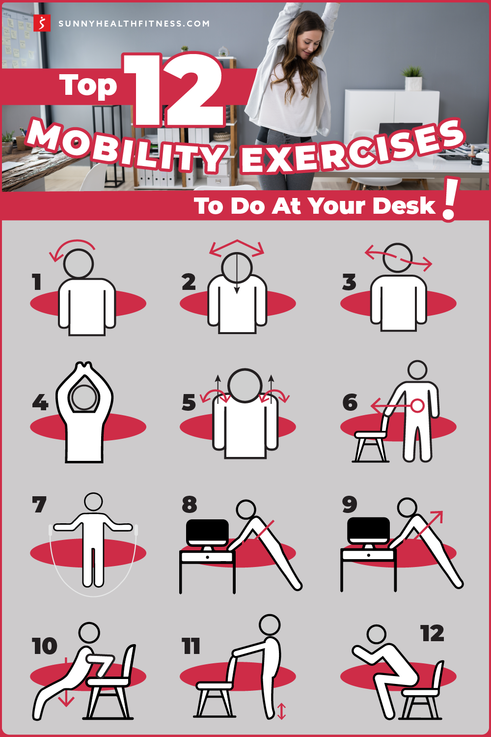 Top 12 Mobility Exercises to Do at Your Desk