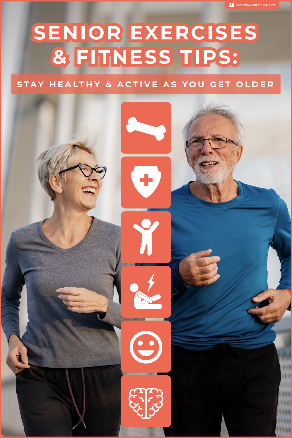 Senior Exercises & Fitness Tips Infographic