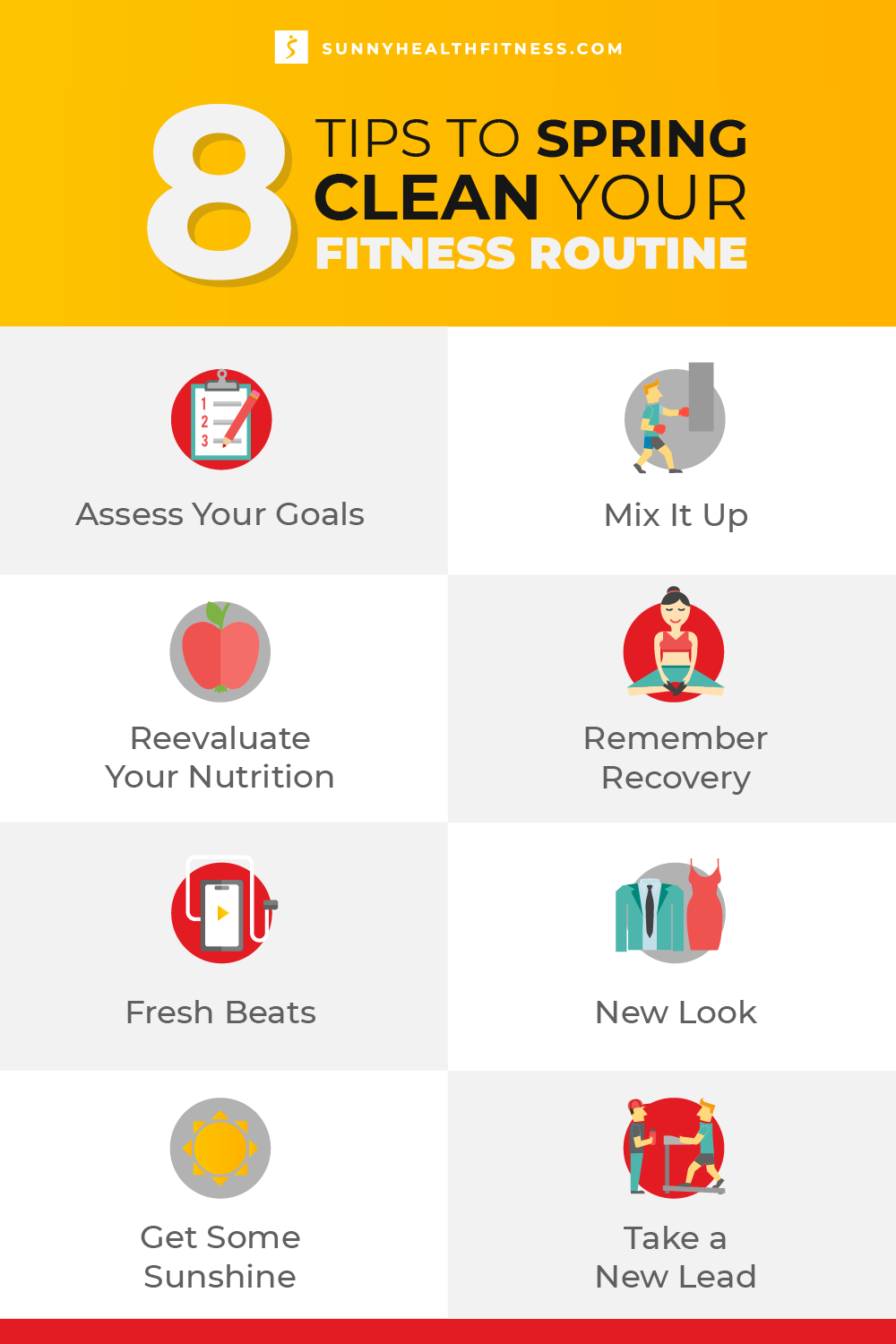 Spring Clean Your Fitness Routine Infographic